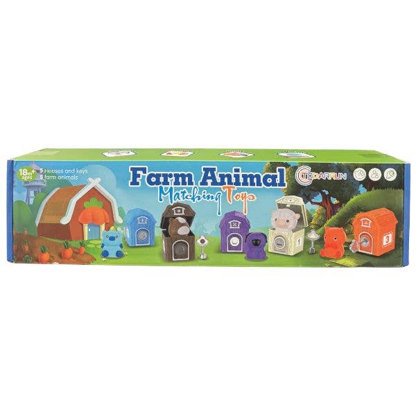 Farm Animal Set - 8PC Premium Farm STEM Matching Set